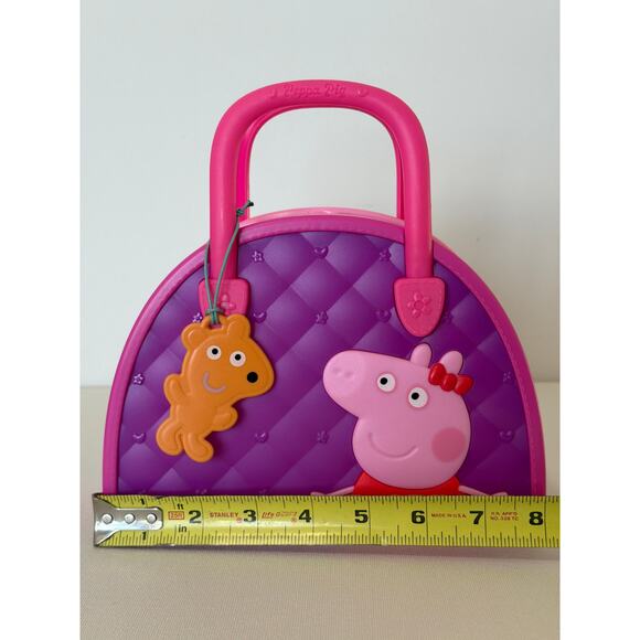 Peppa Pig’s Hand Bag Purse Teddy Charm Dress up Pretend Play Kids Toy Years 3+ - Picture 2 of 6
